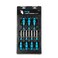 Capri Tools Kontour Nut Driver Set, 3-Inch Hollow Shaft, SAE, 7-Piece