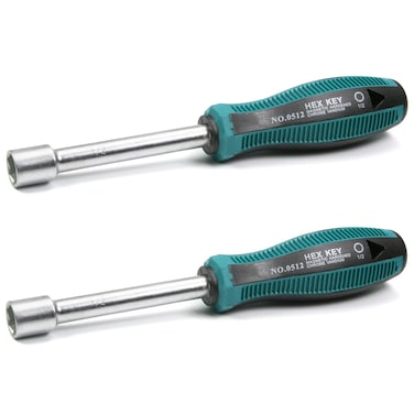 Utoolmart 1/2-Inch Hex Nut Drivers Non-Magnetic Six Point Tip 2Pcs