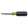 Klein Tools 32477 Multi-Bit Screwdriver / Nut Driver 10-in-1 Multi Tool, Industrial Strength Bits, Phillips, Slotted, Square and Torx Bits