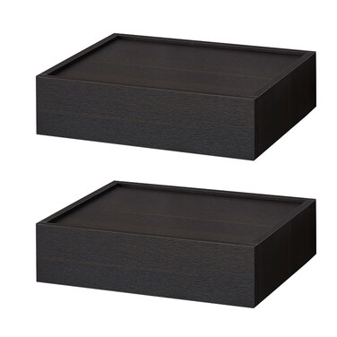 Lizipai Modern Floating Bedside Table, Bedside Shelf,Night Stands Side Table with Drawer, 19" X 13" X 5.9", Black