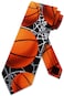 Three Rooker Basketball Zone Tie Mens Basketballs Necktie