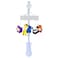 C&amp;K WORKS Baby Crib Mobile Bright and Colorful Animal Friends Giraffe, Lion, Hippo, Elephant, Panda Characters. All in one Crib Mobile Holder with Wound Up Music Player.