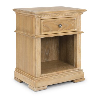 Homestyles Manor House Whitewashed Oak Nightstand