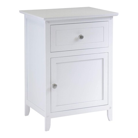 Winsome Eugene Accent Table, 18.90&quot;W x 14.96&quot;D x 25&quot;H, White