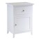 Winsome Eugene Accent Table, 18.90"W x 14.96"D x 25"H, White