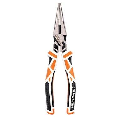 Vanquish 8 Inch High Leverage Long Needle Nose Pliers Heavy Duty Wire Cutters 3237