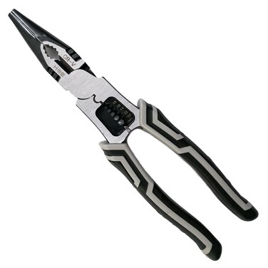 Needle Nose Pliers, Hamind 9 Inch Long Needle Nose Pliers with Wire Stripper and Crimper, Multipurpose Combination Pliers, 5-in-1 Needle Nose for Bending, Crimping, Stripping, Twisting Cutting Wires