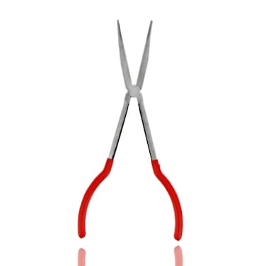 ABN Long Reach 11in 45-Degree Bent Nose Pliers for Hard-to-Reach Narrow Spaces and Limited Clearance Areas