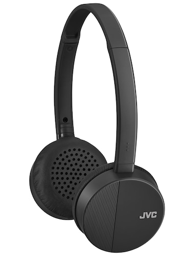 JVC HA-S23W Wireless Headphones - On Ear Bluetooth Headphones, Foldable Flat Design, 17-Hour Long Battery Life (Black)