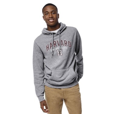 NCAA League Mens Harvard Crimson Heritage Hood, Medium, Fall Heather
