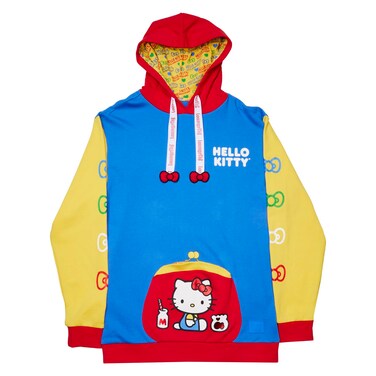 Loungefly HELLO KITTY 50TH ANNIVERSARY UNISEX HOODIE MEDIUM Multi-color