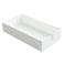 Acrylic Napkin Holder for Bathroom, Guest Towel Holder Tray, Bathroom Disposal Paper Hand Face Towels Holder (White)