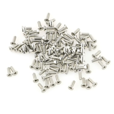 RLECS #4-40x3/8inch Phillips Screw 100PCS 304 Stainless Steel Phillips Countersunk Head Machine Screws #4-40x3/8