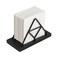 Napkin Holder, Metal Wire Triangle Shape &amp; Wooden Paper Towel Holder, Napkin Holder for Table, Modern Napkin Holder for Kitchen, Table Decor, Cocktail Bar (Black)