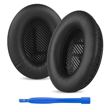 Replacement Ear Pads for Srhythm NC25, NC25 Pro Headphones Ear Cushions, Ear Covers, Headset Earpads (Protein Leather/Black)