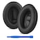Replacement Ear Pads for Srhythm NC25, NC25 Pro Headphones Ear Cushions, Ear Covers, Headset Earpads (Protein Leather/Black)