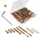 binifiMux Crib Hardware Screws, 70 Pcs M6 Furniture Barrel Nut Bolt Assortment Kit, Hex Socket M6 x 15mm/ 20mm/ 25mm/ 45mm/ 75mm/ 80mm Crib Bolt Barrel Nut and Wood Dowel Pins