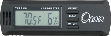 Oasis OH-2 Digital Hygrometer w/clip
