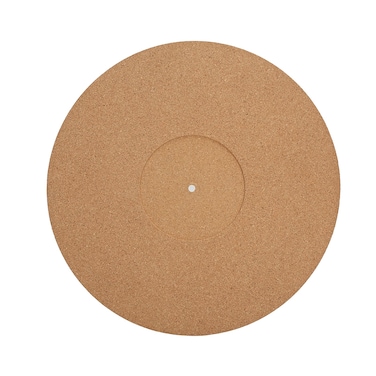 Joyzan Turntable Slipmat Mat, Record Anti Static Vibration Cork Non Slip Thick Vinyl Player Platter Pad Phonograph LP Tuning Demanding Improve Sound Audiophile Receding Center Cleaner Audio 12 Inch