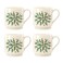 Lenox Hosting The Holidays 4Pc Stackable Mug Set, 4 Count (Pack of 1), Red &amp; Green