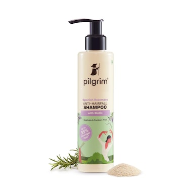 Pilgrim Spanish Rosemary &amp; Biotin Anti-Hairfall Shampoo   Reduce Hair Loss &amp; Breakage   Natural DHT Blocker   Provide Smoothen &amp; Strengthen Hair   6.76 Fl Oz/200ml