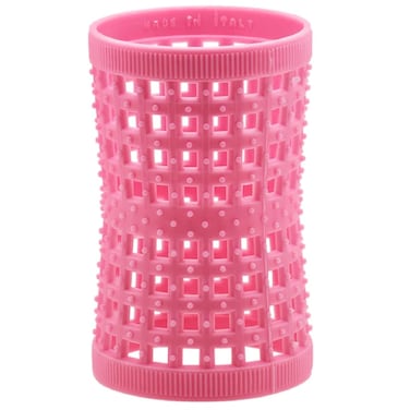 Large Pink Hourglass Hair Rollers 1.65 Inch