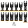 DTRUCTIEW 12 PCS Titanium Oscillating Saw Blades for Metal Nails Hard Material and Wood Plastic, Multi Tool Blades Kits Fit Dewalt Bosch Worx Milwaukee Ryobi (12PCS)