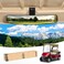 10L0L Universal Adjustable Golf Cart Panoramic Rear View Mirror, Rotatable 270 Rotation 16.5"Wide Angle Full Rearview Golf Cart Mirror for EZ Go, Club Car, Yamaha