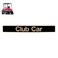 Drive-up Name Plate for Club Car Precedent, Black Gold Decal for Golf Cart 15.74"&times;2.24" Emblem