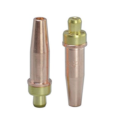 RIVERWELD Propane Natural Gas Cutting Tips 3-GPN Size 1 &amp; 3-GPN-1 Fit Victor style Oxygen Oxy Oxyfuel Cutter Torch Pack of 2