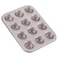 CHEFMADE Mini Muffin Pan, 12-Cavity Non-Stick Mini Cupcake Pan Bakeware for Oven Baking (Champagne Gold)