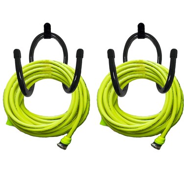 2 Pack Hose Hanger,Metal Hose Holder Wall Mount, Hook for Garden Hose/Expandable Hose/Hose Reel/Water Hose/Pocket Hose/Flexable Hose/Magic Hose- Chain-Link Fence or Wall Mount