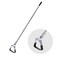 BARAYSTUS Garden Hoe for Weeding Long Handle Hula Hoe Stirrup Hoe Garden Tool Stainless Steel Poles Adjustable Long Handle Weeding Hoe, 55.9 INCH