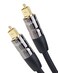 Alpluto Optical Audio Cable (20ft) Digital Fiber Optic Toslink Cables Male to Male 24K Gold Plated Cord Optical Cables for Home Theater, Sound Bar, PlayStation, Xbox - Pro Series, TV and More