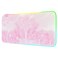 Pink RGB LED Gaming Mouse Pad, 14 Modes Glow Pad, Extra Large Gaming Mousepad,Waterproof Rubber Non Slip Cute Sakura Mat, Extended Big Keyboard and Mouse Pad Mat for Gamer Office Home, XXL 800&times;300&times;4mm