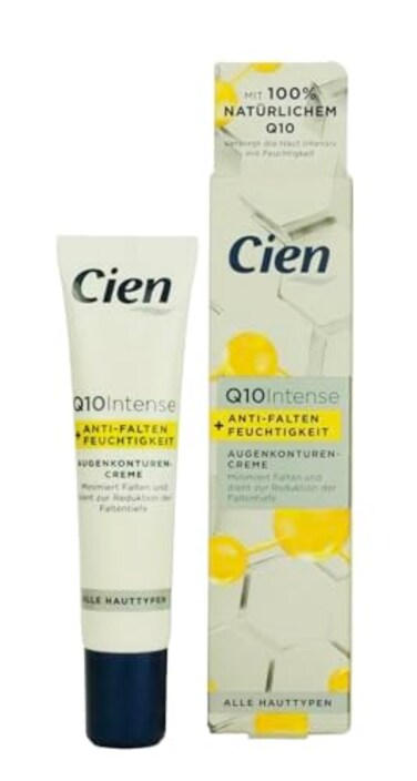 Cien Anti-Wrinkle Eye Contour Cream with Q10 and Hyaluronic Acid and Vitamin E 15ml (0.51 Oz)