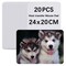 20 PCS White Mouse Pad for Transfer Heat Press Printing Bulk Crafts Mousepad for Heat Transfer 9.5x7.9x0.12 inches
