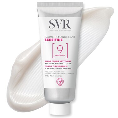 SVR Sensifine Cleansing Balm with Shea Butter &amp; Coconut Oil. Soothing Balm-to-Oil Face Cleanser &amp; Makeup Remover, Even Waterproof. For Sensitive Reactive Skin. Minimalist Formula, 3.5 fl.oz.