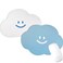 RoxicRokc Mouse Pad Cute 2 Pack, Small Waterproof PVC Mousepad, Non-Slip Rubber Base Personalized Computer Mouse Mat for Office Home (Cloud Mouse Pads)