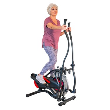 ORBITREK Elite Elliptical Machine for Home Workouts, Compact Exercise Equipment for Home Use, Cardio Training Machine with Variable Resistance, Compact Design, Supports Upto 300 lbs Weight Capacity