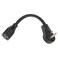 P-A000146N - 6" Extension Cord with Flat Rotating Plug - Black