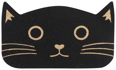 Now Designs 3075181 Doormat, Black Cat, 1 EA