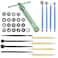 Supkiir 33Pcs Clay Fondant Extruder Cake Decorating Supplies Sugar Modeling Tool, Clay Extruder Gun with Sugar Paste Extruder, Ball Stylus Dotting Cake Crafts Clay Sculpting Tools