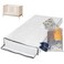 Wenses Crib Mattress Storage Bag with Zipper, 5 Mil Clear Plastic Cover for Moving, Includes Accessory Bags