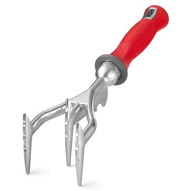 Garden Weasel Double-Sided Garden Cultivator/Tiller   Cultivate, Till, Break Up Soil   Planting and Gardening Hand Digging Tool, Heavy Duty Cultivator, Hand Tool Weeder   91367