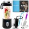 Portable Blender for Shakes and Smoothies, Personal Size Blender, Fruit Smoothie Blender, Milkshake &ndash; Juicer Mini Blender 4000 mAh USB Rechargeable with 6 Blades, Handheld use in Sports, Travel, Gym