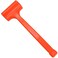 Edward Tools Dead Blow Hammer 2 LB - Mallet Blow Hammer Steel Shot Head for No Rebound - High Impact Orange Poly Cover to Prevent Marking Surface -