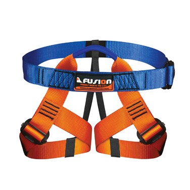 Kids Climbing Harness - Fusion Climb&reg; - (5,000 LBS Rated) Professional Kids Half Body Harness for Hiking, Tree Climbing, Ziplining, Indoor Climbing, Rappelling- Heavy Duty Kids Harness Climbing Gear