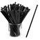 100 Pieces Ball Head Stirrer Disposible Plastic Round Top Crystal Swizzle Sticks, Crystal Cake Pops, Cocktail Coffee Drink Stirrers, Black