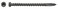 Big Timber CD10134CCG-75#10 x 1-3/4 in. Cape Cod Gray Star Drive Trim Head Composite Fascia Deck Screw 75 Pack